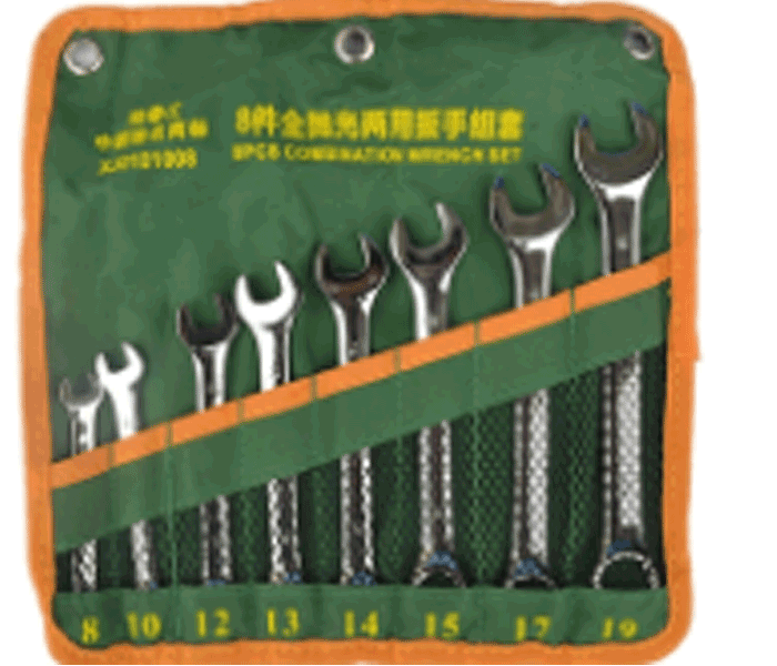 全抛光两用扳手组套（铬钒钢）